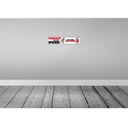[LA-120316] Blechschild 10x46 cm vor dem Hund und seine Tier Haustier Bild 2