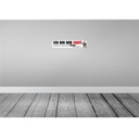 [LA-120317] Blechschild 10x46 cm ich bin Chef solange meine Frau Spruch Zitat Bild 2
