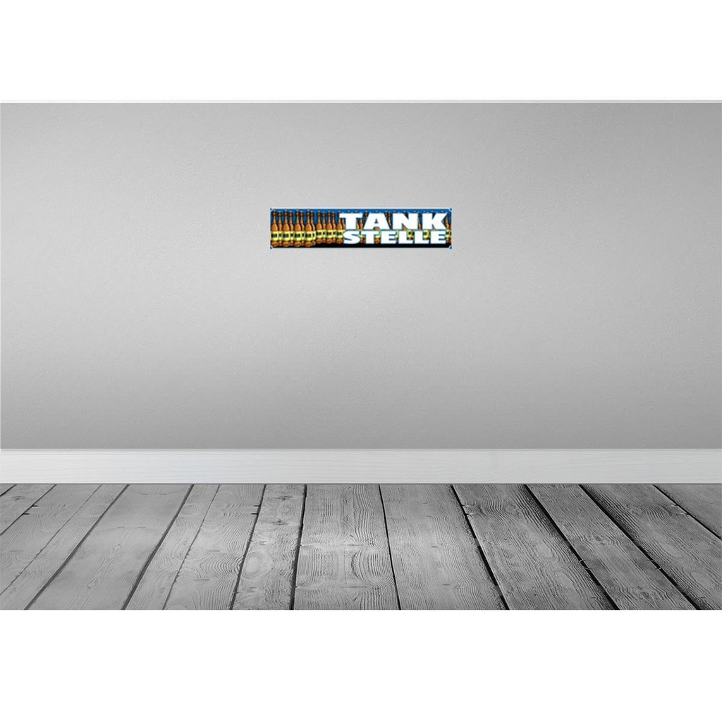[LA-120318] Blechschild 10x46 cm Bier Tankstelle Alkohol Essen Trinken Bar Club Bild 2