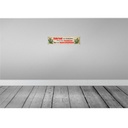 [LA-120338-H] Holzschild 10x46 cm Unkraut verkaufen nur an Selbstpflücker Warnschild Hinweisschild Bild 2