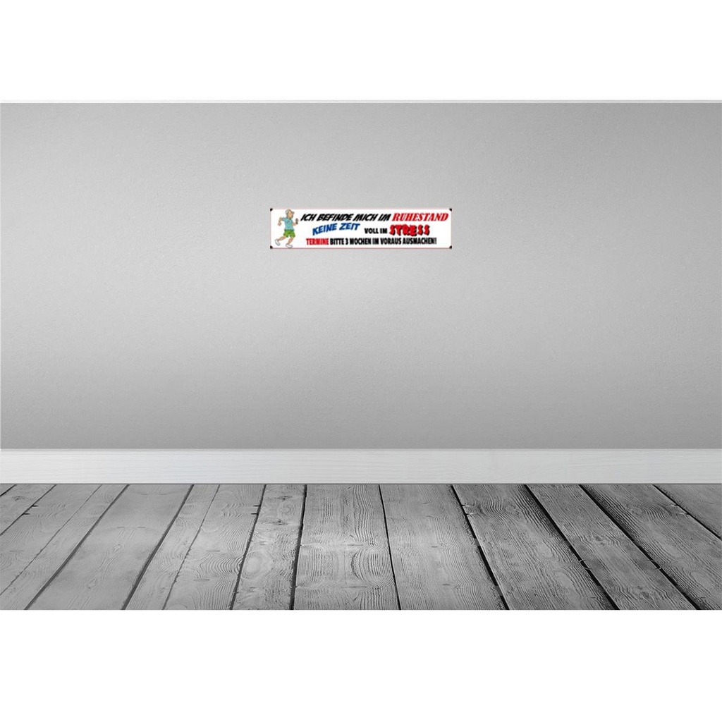 [LA-120339] Blechschild 10x46 cm ich befinde mich im Ruhezustand Spruch Zitat Bild 2