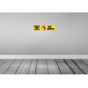 [LA-120354] Blechschild 10x46 cm Vorsicht beim Umgang mit Alkohol Warnschild Hinweisschild Sicherheit Bild 2