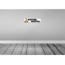 [LA-120362] Blechschild 10x46 cm achtung Saustall Schwein Tier Haustier Spruch Zitat Bild 2
