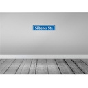 [LA-120432] Blechschild 10x46 cm Säbener Straße Abenteuer Reisen Stadt Urlaub Bild 2