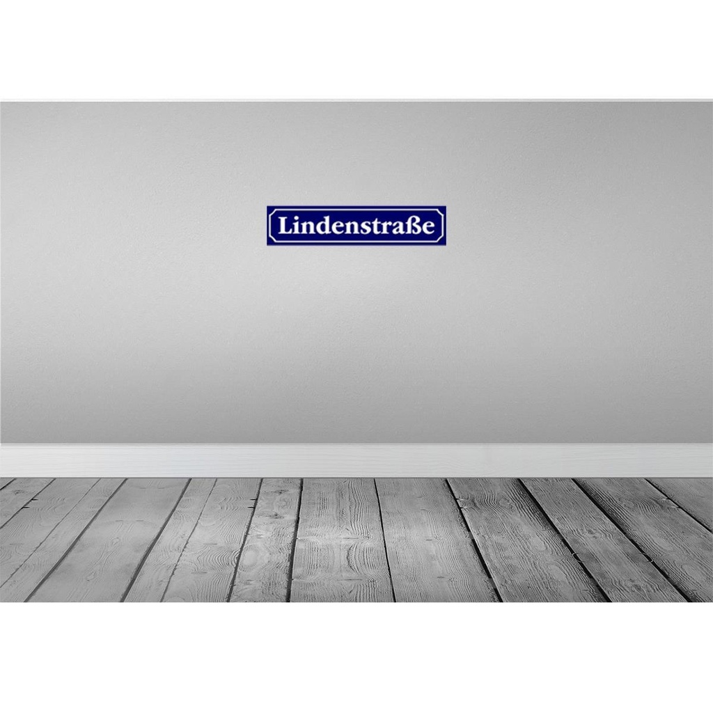 [LA-120459-H] Holzschild 10x46 cm Lindenstraße Straßenschild Bild 2