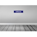 [LA-120464] Blechschild 10x46 cm Grillecke Grillen Essen Trinken Bild 2