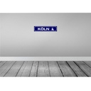 [LA-120489] Blechschild 10x46 cm Köln Wappen Flagge Abenteuer Reisen Urlaub Bild 2