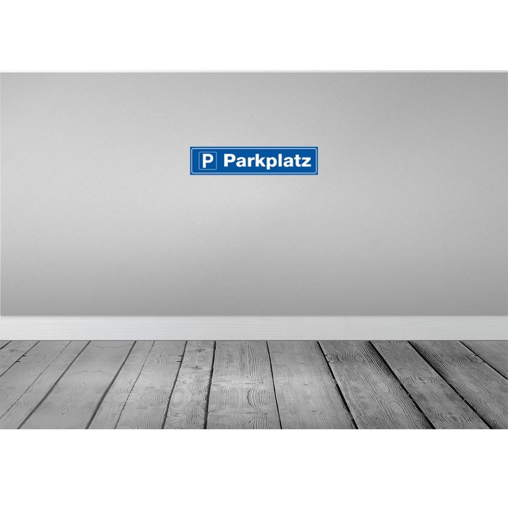[LA-120493] Blechschild 10x46 cm Parkplatz Parken Straßenschild Bild 2