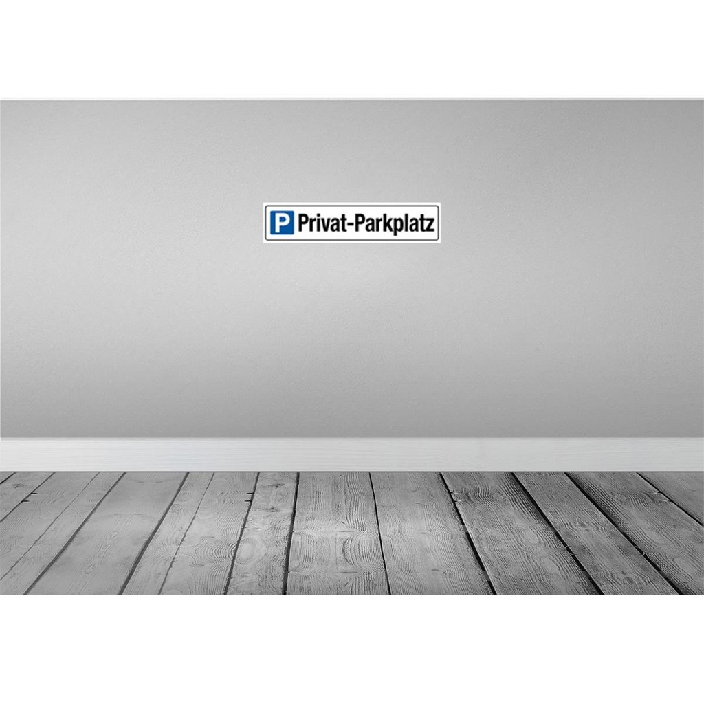 [LA-120494-H] Holzschild 10x46 cm Privat - Parkplatz Parken Parkplatzschild Bild 2