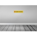 [LA-120495-H] Holzschild 10x46 cm Ausfahrt freihalten Warnschild Hinweisschild Bild 2