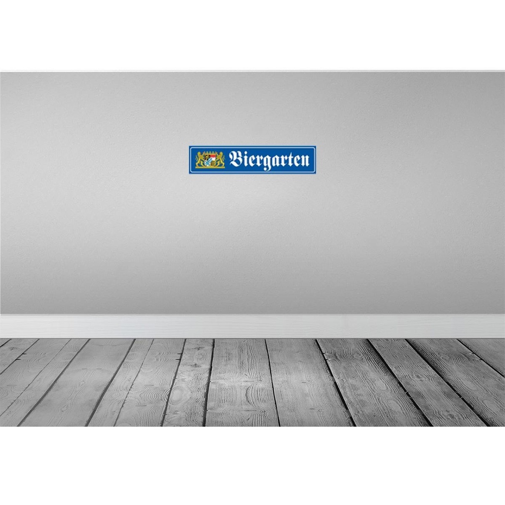 [LA-120511] Blechschild 10x46 cm Biergarten Oktoberfest Geburtstag Feiern Party Bild 2