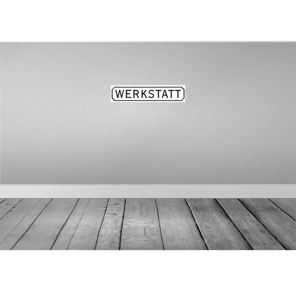 [LA-120527-H] Holzschild 10x46 cm Werkstatt Handwerker Auto Garage Bild 2