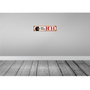 [LA-120528] Blechschild 10x46 cm Spaniel Hund hier wohne Tier Haustier Bild 2
