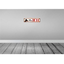 [LA-120531] Blechschild 10x46 cm Dobermann Hund hier wohne Tier Haustier Bild 2