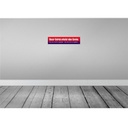 [LA-120539] Blechschild 10x46 cm Betrieb arbeitet ohne Gewinn Dekoration Spruch Zitat Bild 2