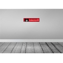 [LA-120550-H] Holzschild 10x46 cm hier wohnt Hundefreund der Welt Tier Haustier Bild 2