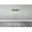 [LA-120561] Blechschild 10x46 cm echte Männer spielen Fußball Frauen Spruch Zitat Bild 2