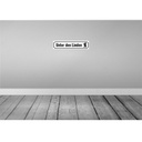 [LA-120577] Blechschild 10x46 cm Unter den Linden Berlin Dekoration Spruch Zitat Bild 2