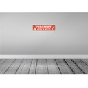 [LA-120640-H] Holzschild 10x46 cm Vorsicht Alarmsanlage beißt Warnschild Hinweisschild Bild 2