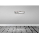[LA-120653] Blechschild 10x46 cm hier arbeitet die Chefin noch Beruf Arbeit Bild 2