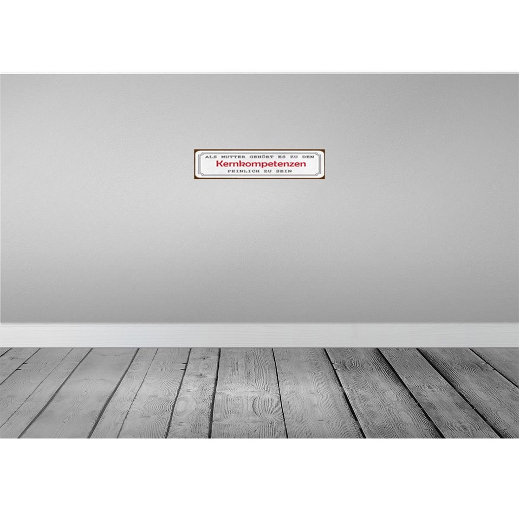 [LA-120675-H] Holzschild 10x46 cm als Mutter gehört es zu den Familie Freunde Bild 2