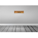 [LA-120728-H] Holzschild 10x46 cm 6 gänge Menü 1 Pizza 5 Bier Essen Trinken Bild 2