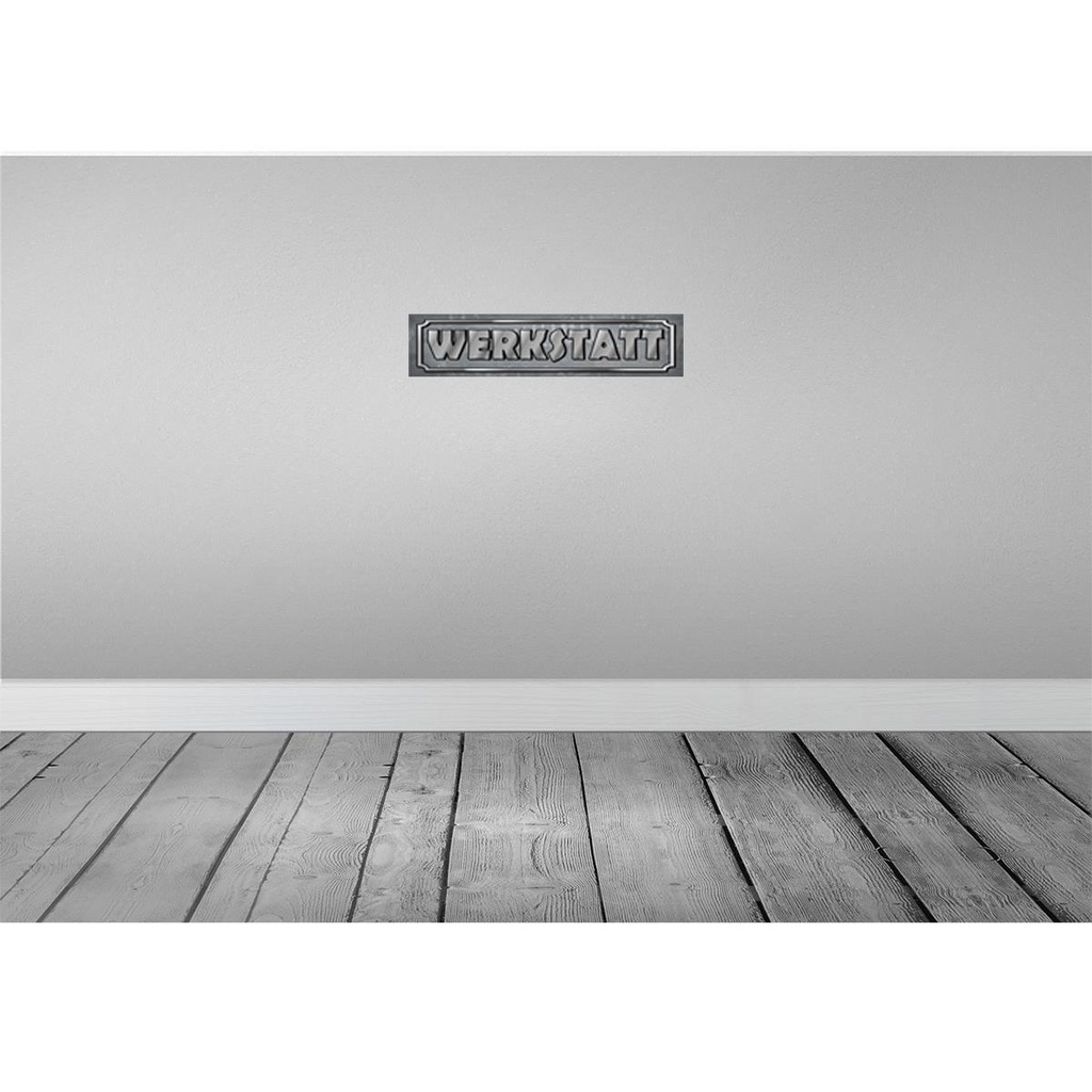 [LA-120750-H] Holzschild 10x46 cm Werkstatt Auto Garage Bild 2