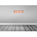 [LA-120809-H] Holzschild 10x46 cm Heute hier betreutes Trinken Essen Bild 2