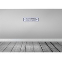 [LA-120858] Blechschild 10x46 cm mit Jogginghose wie Küchenrolle Spruch Zitat Bild 2