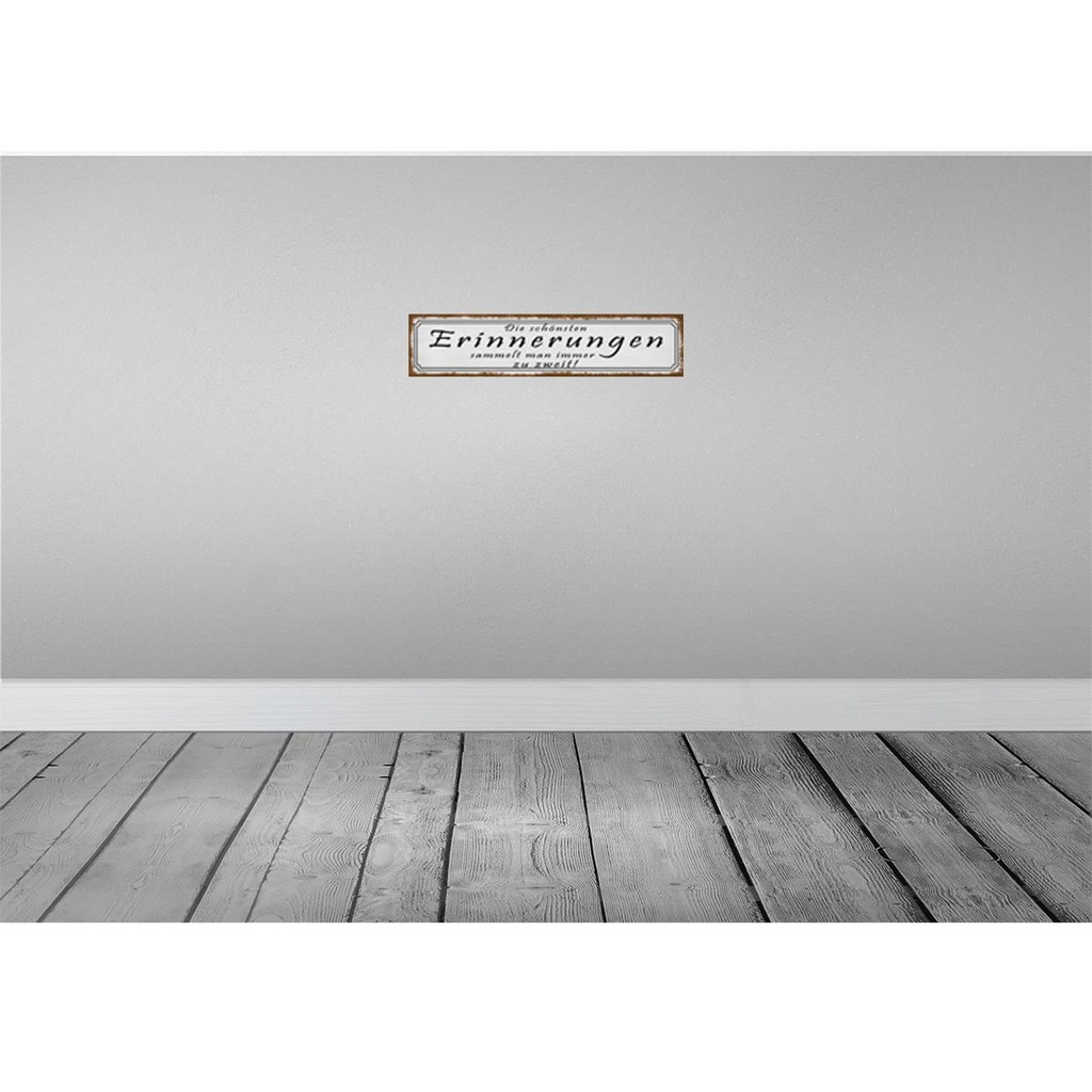 [LA-120871-H] Holzschild 10x46 cm schönste Erinerungen zu zweit Dekoration Bild 2