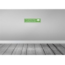 [LA-120895] Blechschild 10x46 cm wer kleine Dinge schätzt Glück Spruch Zitat Bild 2