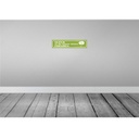 [LA-120896] Blechschild 10x46 cm Glück ist Summe kleiner Freuden Spruch Zitat Bild 2