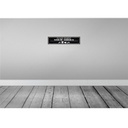 [LA-120905] Blechschild 10x46 cm please remove your shoes Spruch Zitat Bild 2