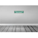 [LA-120912] Blechschild 10x46 cm wollen ist wie machen nur fauler Spruch Zitat Bild 2