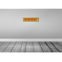 [LA-120951-H] Holzschild 10x46 cm Sei wie du bist andere genug Spruch Zitat Bild 2