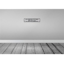 [LA-120962] Blechschild 10x46 cm wer versucht alle Türen offen Spruch Zitat Bild 2