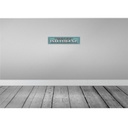 [LA-121000-H] Holzschild 10x46 cm Intelligenz gerecht verteilt Spruch Zitat Bild 2