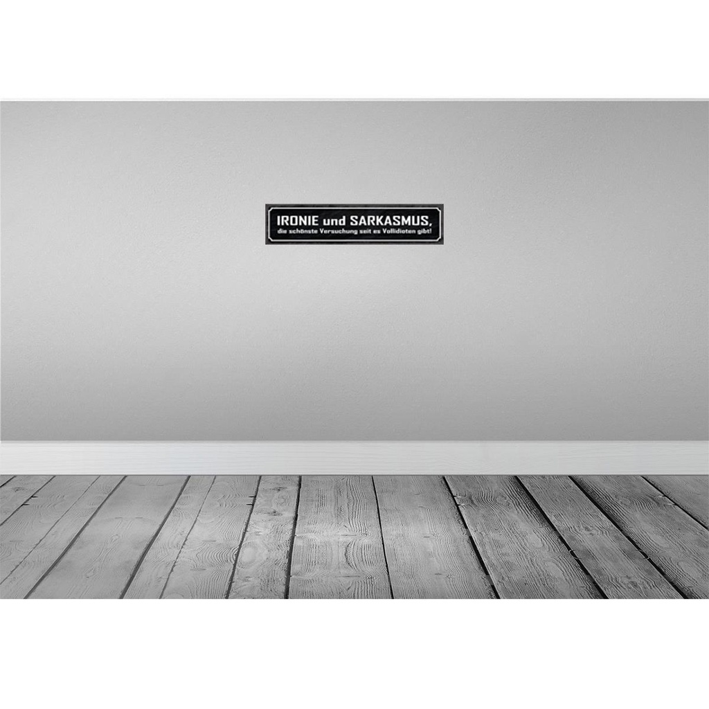 [LA-121086-H] Holzschild 10x46 cm Ironie und Sarkasmus Spruch Zitat Bild 2