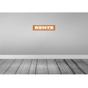 [LA-121106-H] Holzschild 10x46 cm Rente beginnt Freizeit Stress Spruch Zitat Bild 2