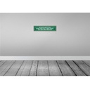[LA-121139] Blechschild 10x46 cm Leben finden das auf einen warte Spruch Zitat Bild 2