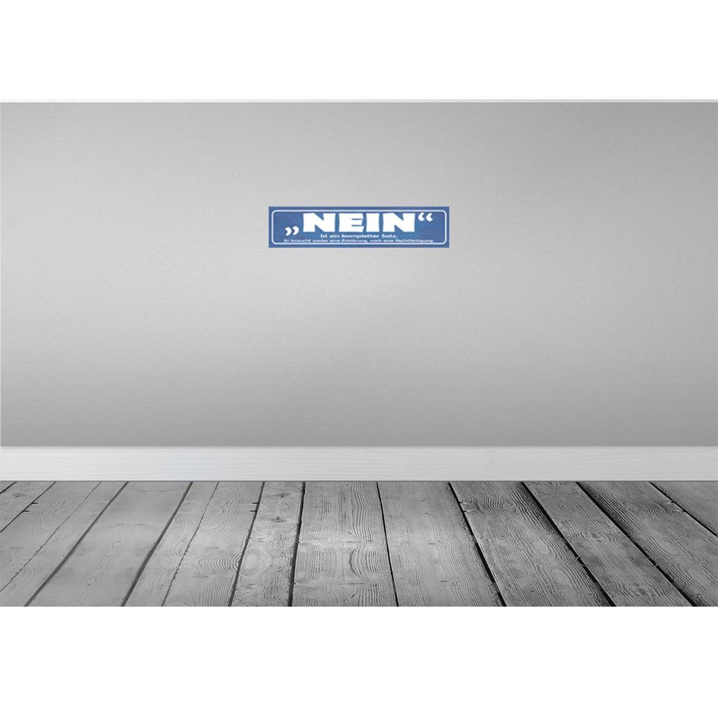 [LA-121157-H] Holzschild 10x46 cm Nein ist ein kompletter Satz Dekoration Bild 2