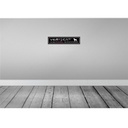 [LA-121169] Blechschild 10x46 cm Vorsicht Frauchen Hund harmlos Tier Haustier Bild 2