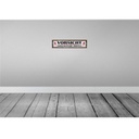 [LA-121200-H] Holzschild 10x46 cm Vorsicht freilaufende Idioten Warnschild Hinweisschild Bild 2