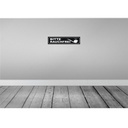 [LA-121222] Blechschild 10x46 cm Bitte rauchfrei Warnschild Hinweisschild Sicherheit Vorsicht Bild 2
