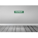 [LA-121224-H] Holzschild 10x46 cm Hinweis Hausbar täglich geöffnet Essen Trinken Bild 2