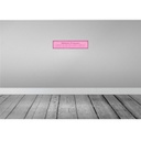 [LA-121266] Blechschild 10x46 cm Frauen Hausarbeit den Staub rosa Spruch Zitat Bild 2