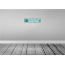 [LA-121300-H] Holzschild 10x46 cm Unkraut vergeht nicht Garten Warnschild Hinweisschild Bild 2
