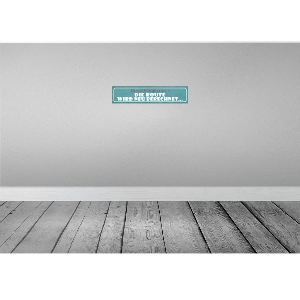 [LA-121313-H] Holzschild 10x46 cm Beziehungsstatus neu berechnet Bild 2