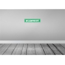 [LA-121330] Blechschild 10x46 cm die schwerste Sprache Klartext Dekoration Spruch Zitat Bild 2