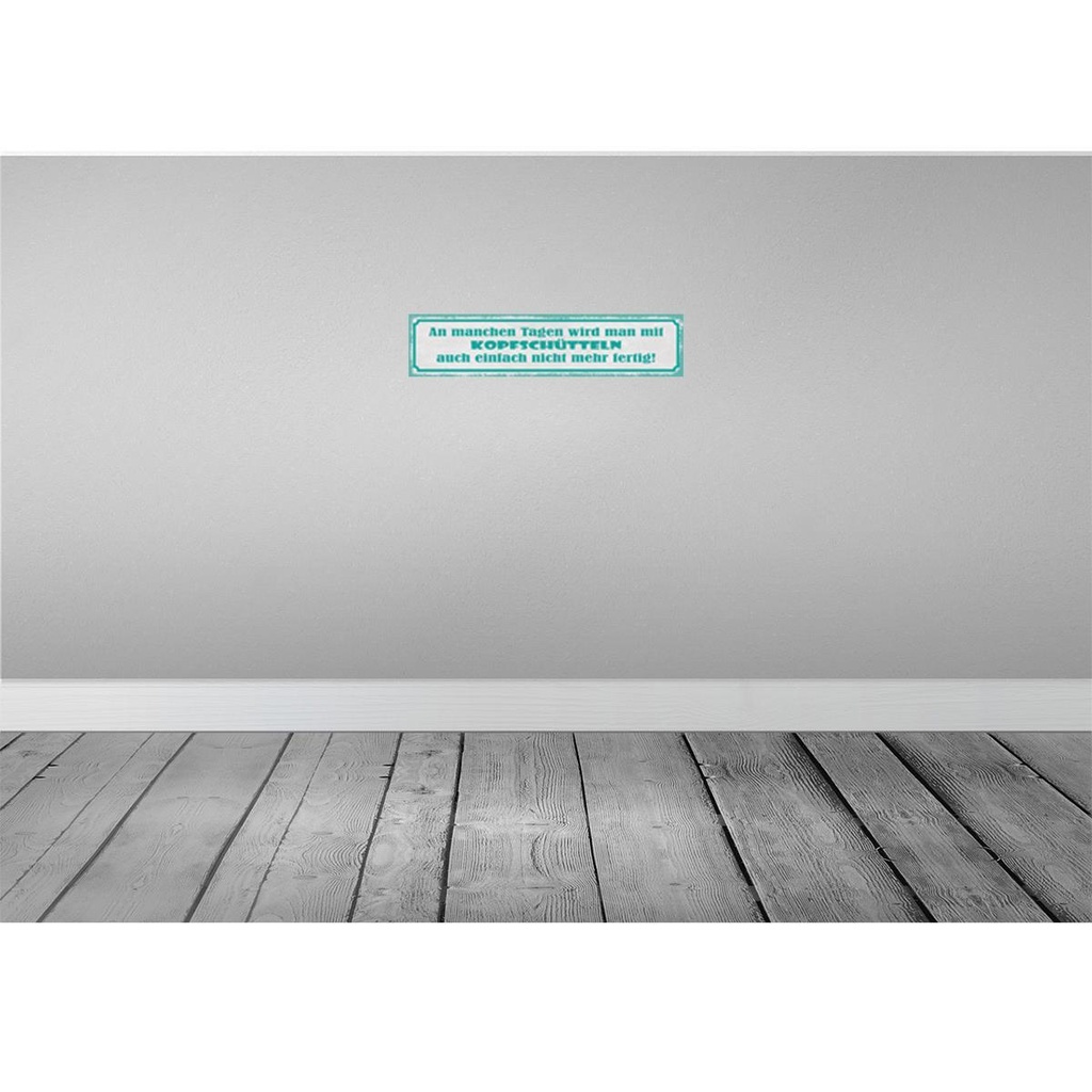 [LA-121349] Blechschild 10x46 cm an manchen Tagen wird man mit Dekoration Spruch Zitat Bild 2